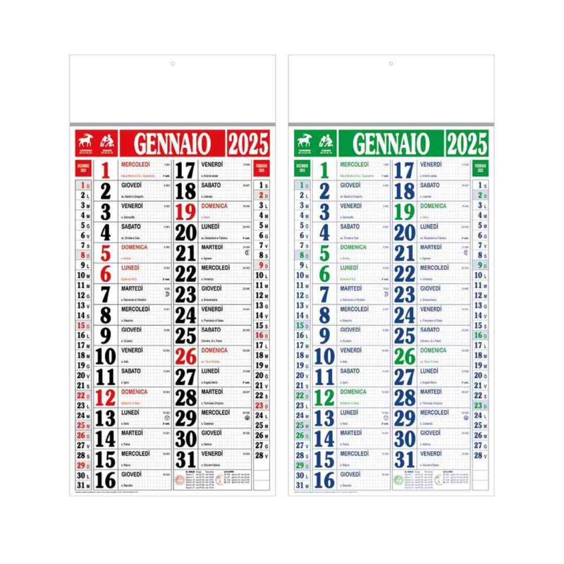 Calendario Maxi Quadrettato