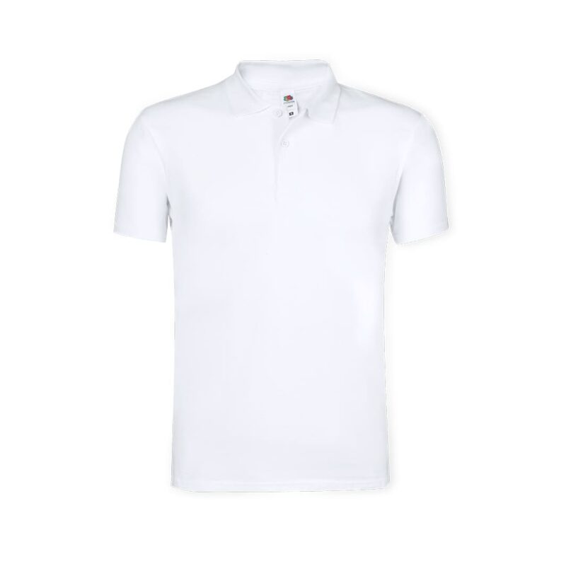 Polo bianca 100% cotone - immagine 2