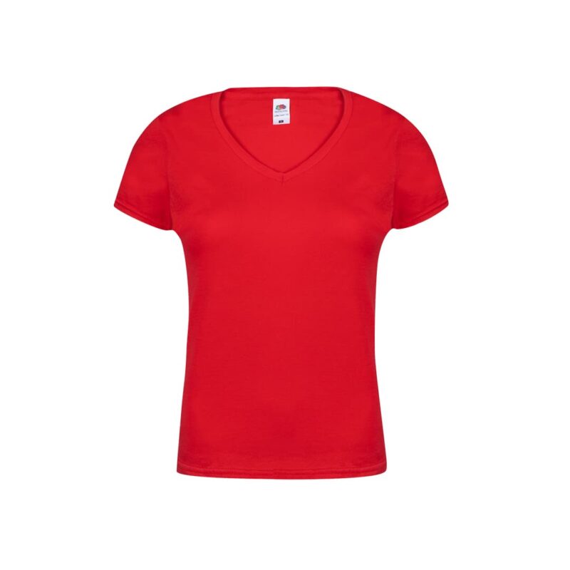 T-shirt Donna colorata con collo a V - immagine 2