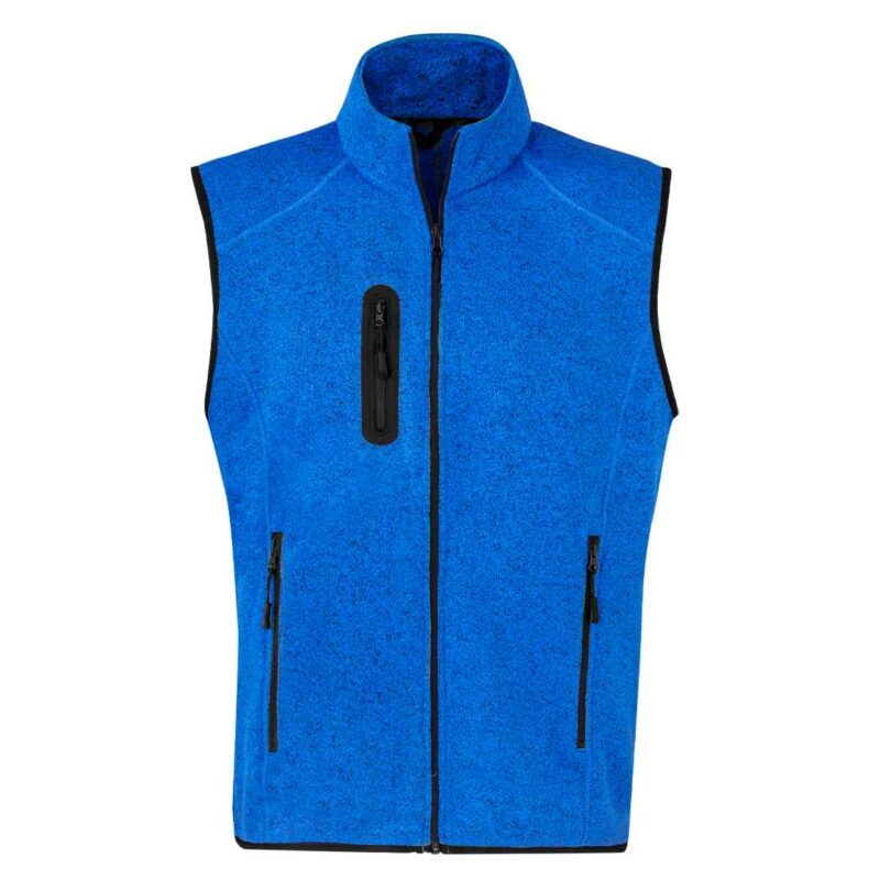Gilet bicolore in pile - immagine 2