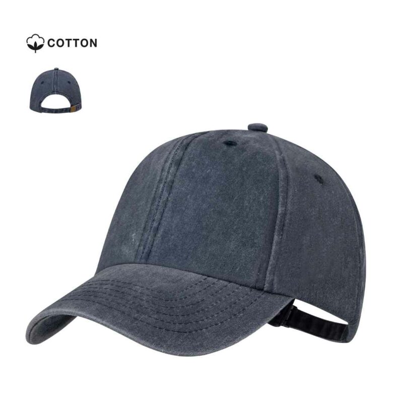 Cappellino a 6 pannelli con finitura effetto lavato - immagine 2