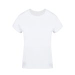 T-Shirt liscia bianca da donna - immagine 2