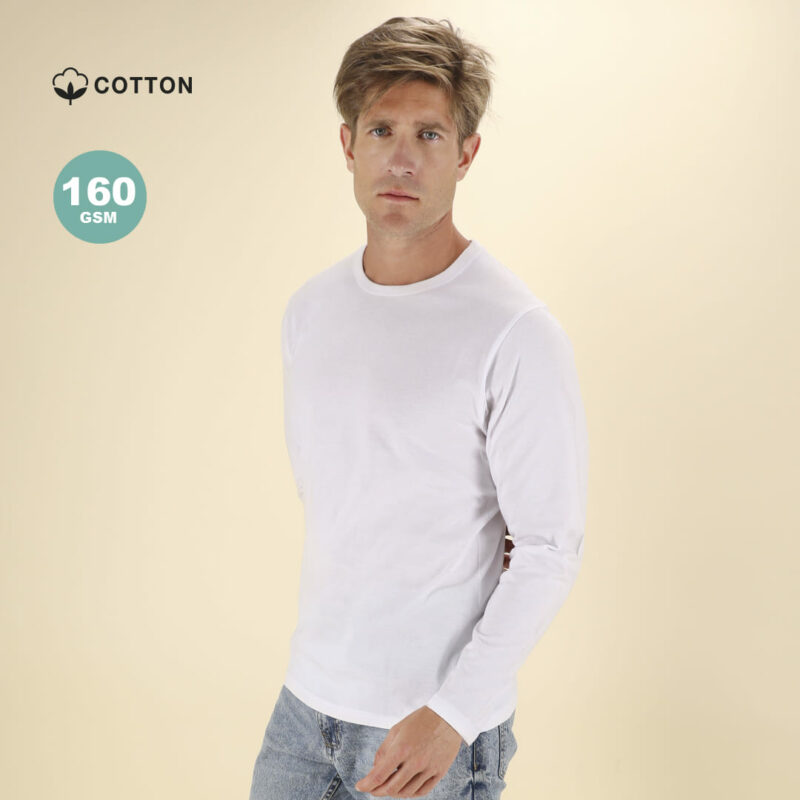T-Shirt bianca a maniche lunghe