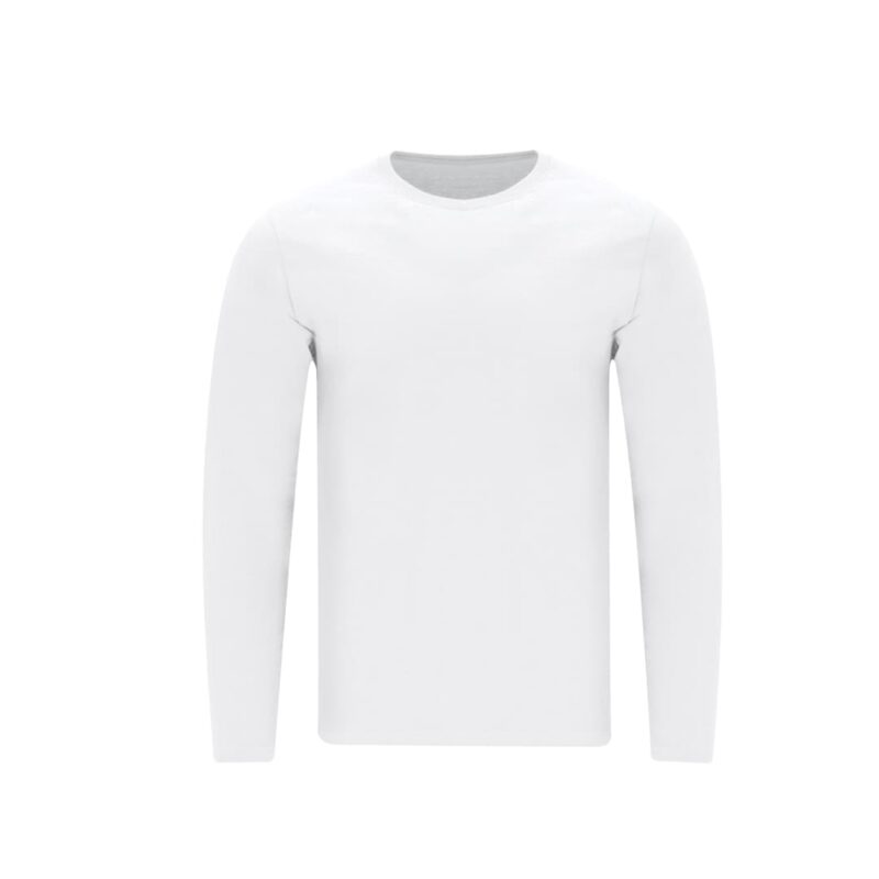 T-Shirt bianca a maniche lunghe - immagine 2