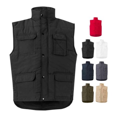 Gilet imbottito con diverse tasche
