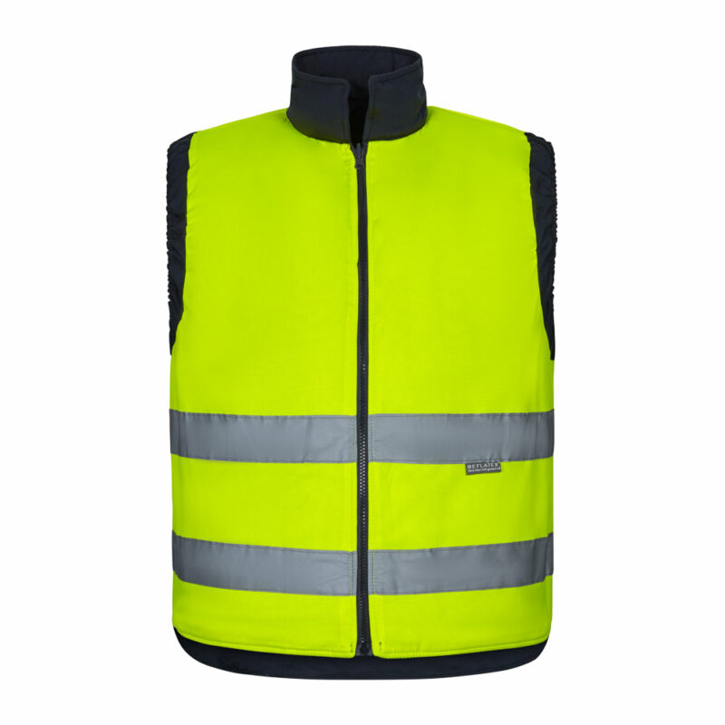 Gilet imbottito reversibile con tasche - immagine 4