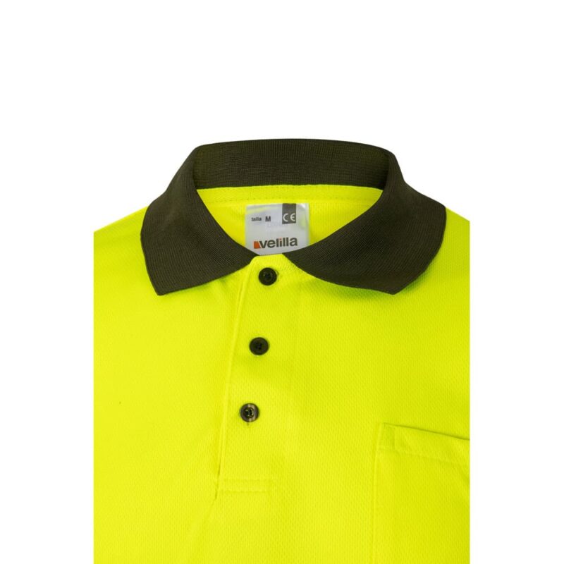 Polo bicolore con maniche corte - immagine 4