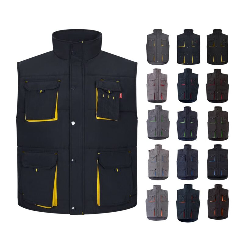 Gilet imbottito multi-tasca