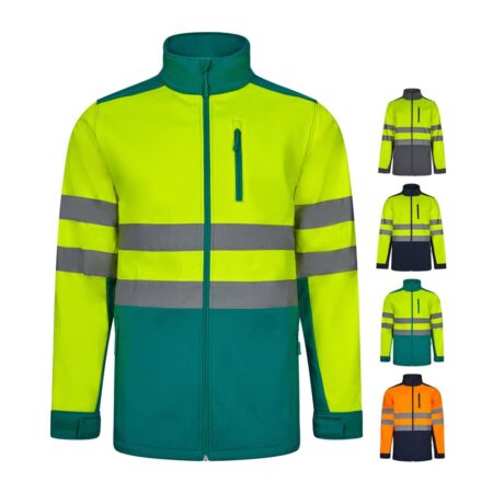 Giacca soft shell bicolore