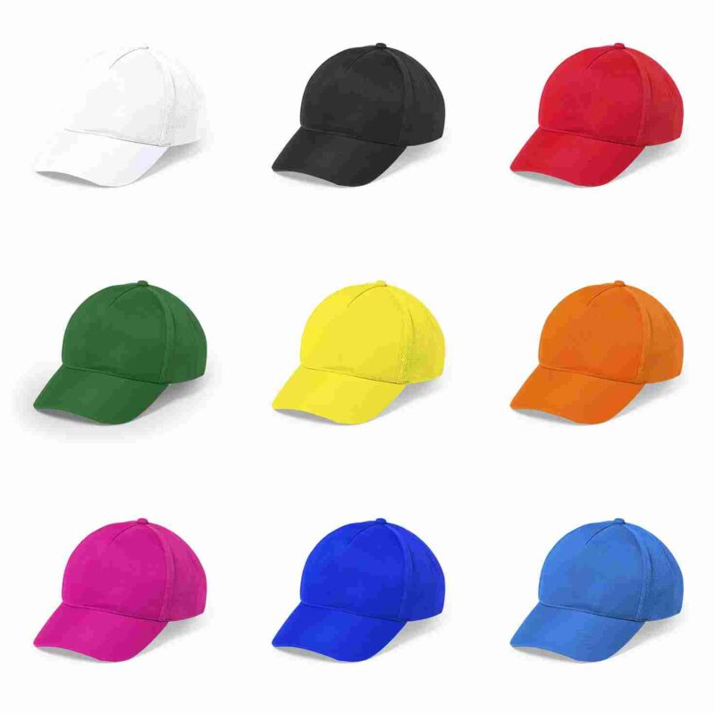 Cappellino a 5 pannelli in morbida microfibra