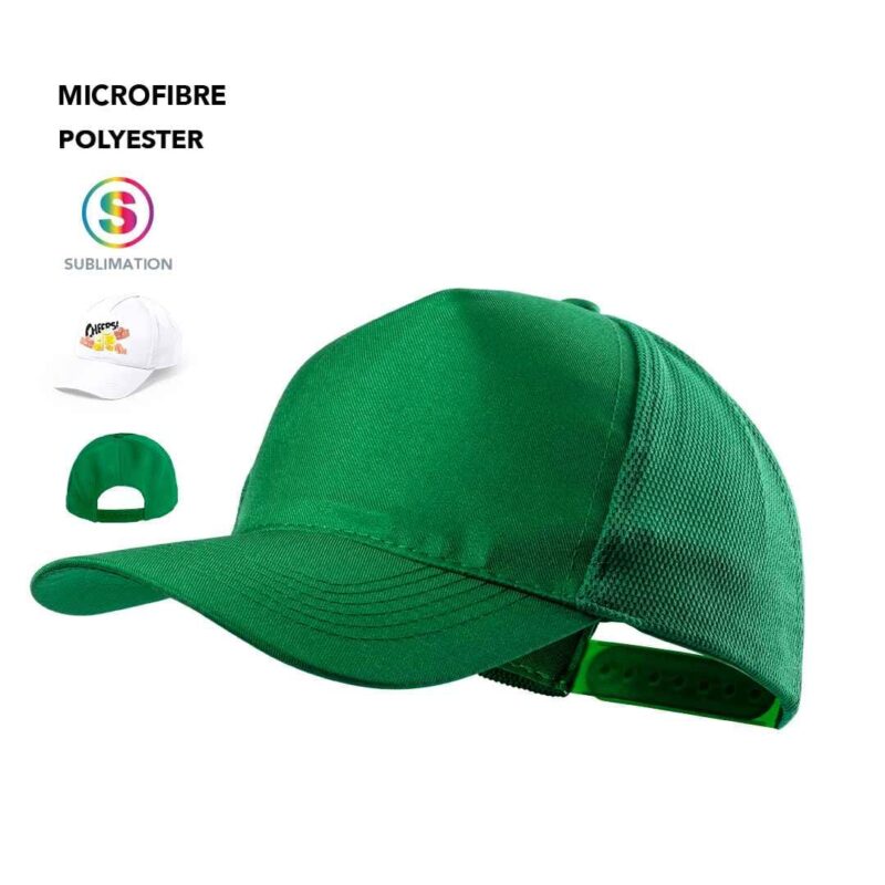Cappellino a 5 pannelli in morbida microfibra - immagine 2