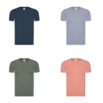 T-shirt unisex effetto jeans slavato