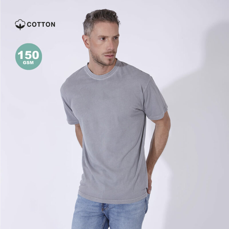T-shirt unisex effetto jeans slavato - immagine 5