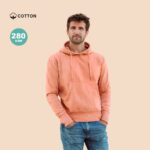 Felpa con cappuccio unisex effetto denim - immagine 5