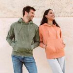 Felpa con cappuccio unisex effetto denim - immagine 6