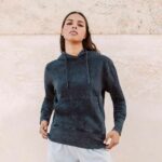 Felpa con cappuccio unisex effetto denim - immagine 7
