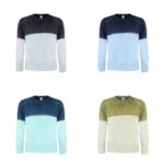 Felpa unisex bicolore con effetto lavato
