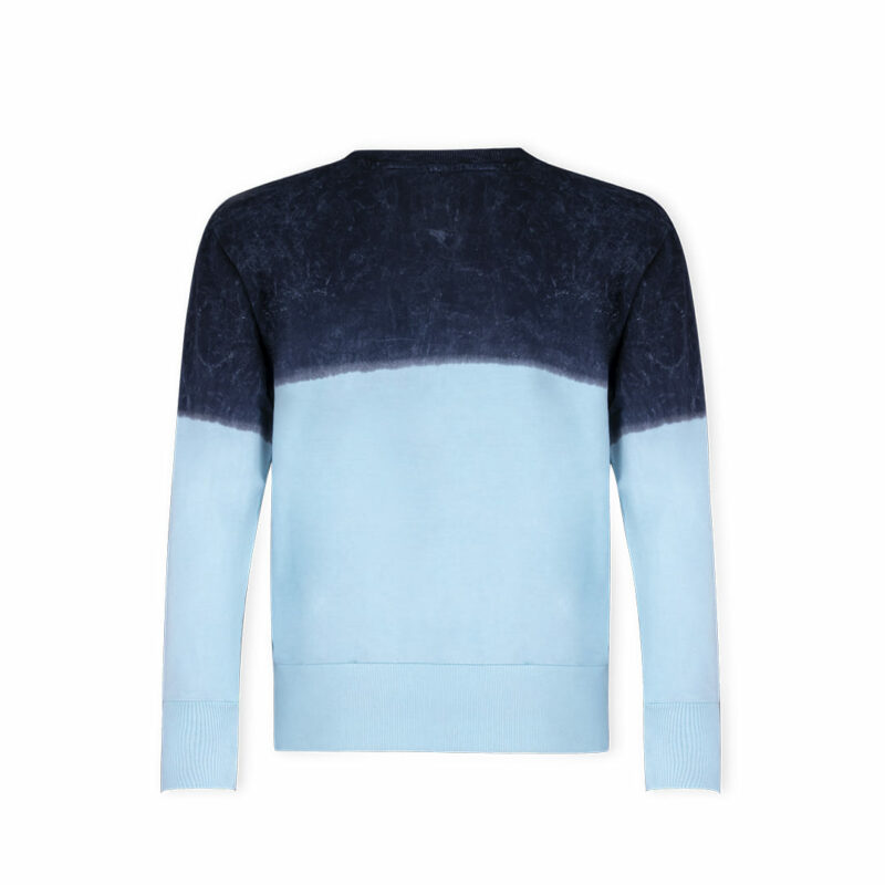 Felpa unisex bicolore con effetto lavato - immagine 3