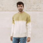 Felpa unisex bicolore con effetto lavato - immagine 6