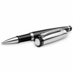 Set di penna a sfera e roller in metallo con clip - immagine 5