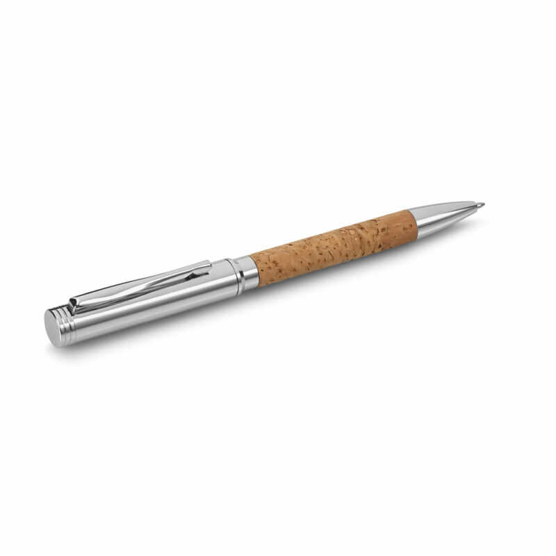 Penna a sfera in sughero e metallo - immagine 2