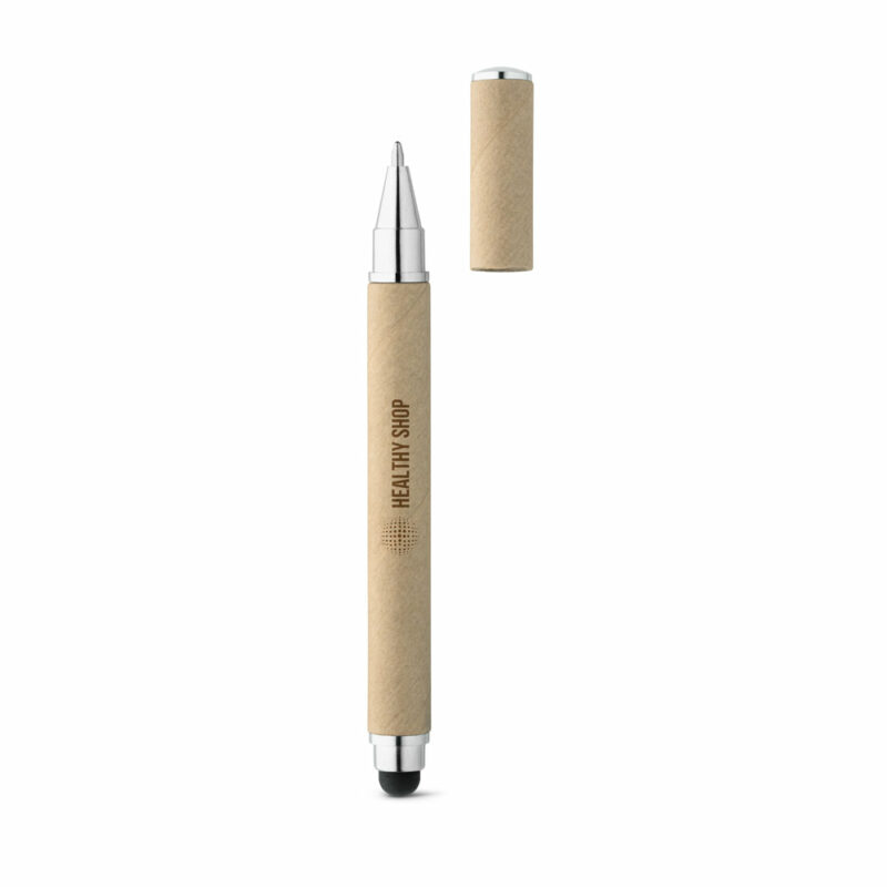 Penna a sfera in carta kraft e ABS con punta touch - immagine 2