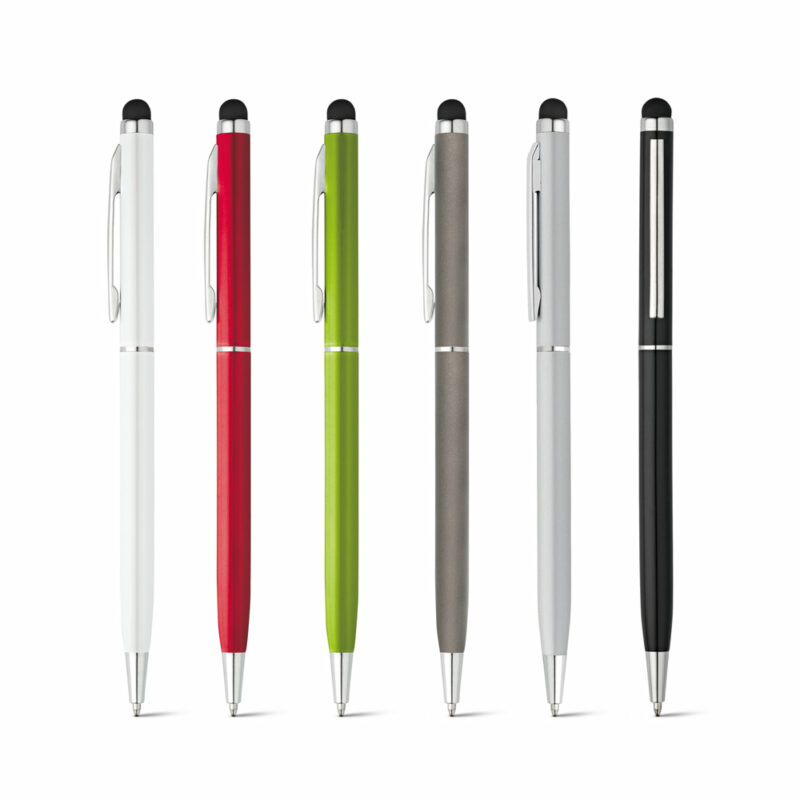 Penna a sfera in alluminio e punta touch