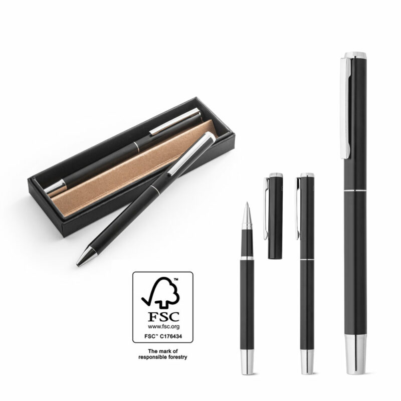 Set penna roller e penna a sfera in alluminio - immagine 4