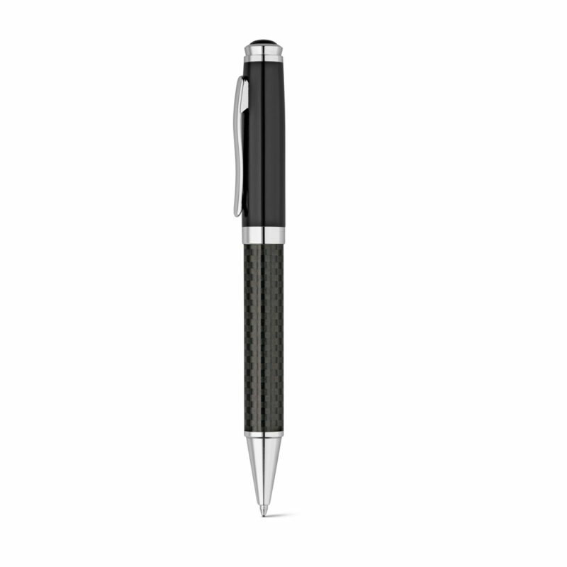 Set con penna roller e penna a sfera in metallo e fibra di carbonio - immagine 3