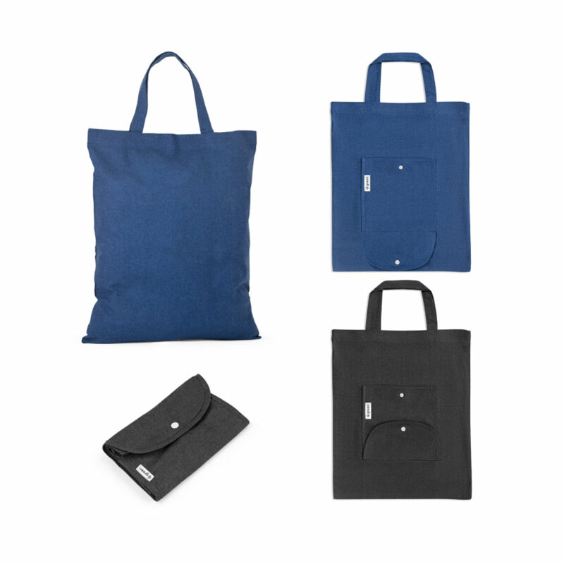 Borsa pieghevole in cotone e rPET