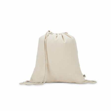 Zaino a sacca in 100% cotone riciclato