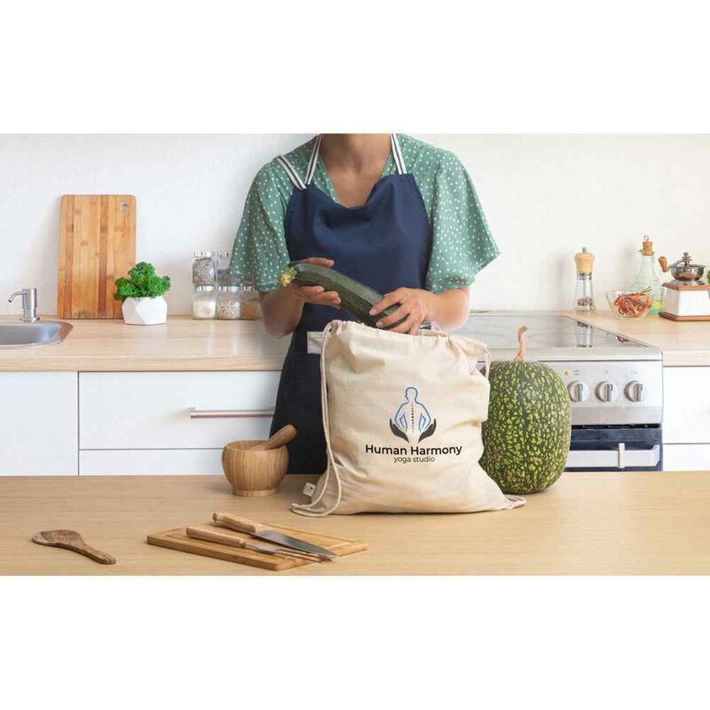 Zaino a sacca 100% cotone biologico - immagine 3