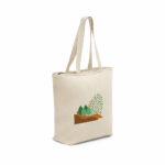Borsa in cotone 100% con chiusura - immagine 2