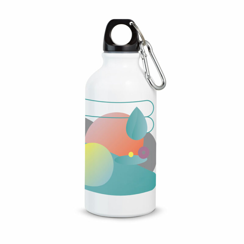 Borraccia sportiva per la sublimazione 400 mL - immagine 2