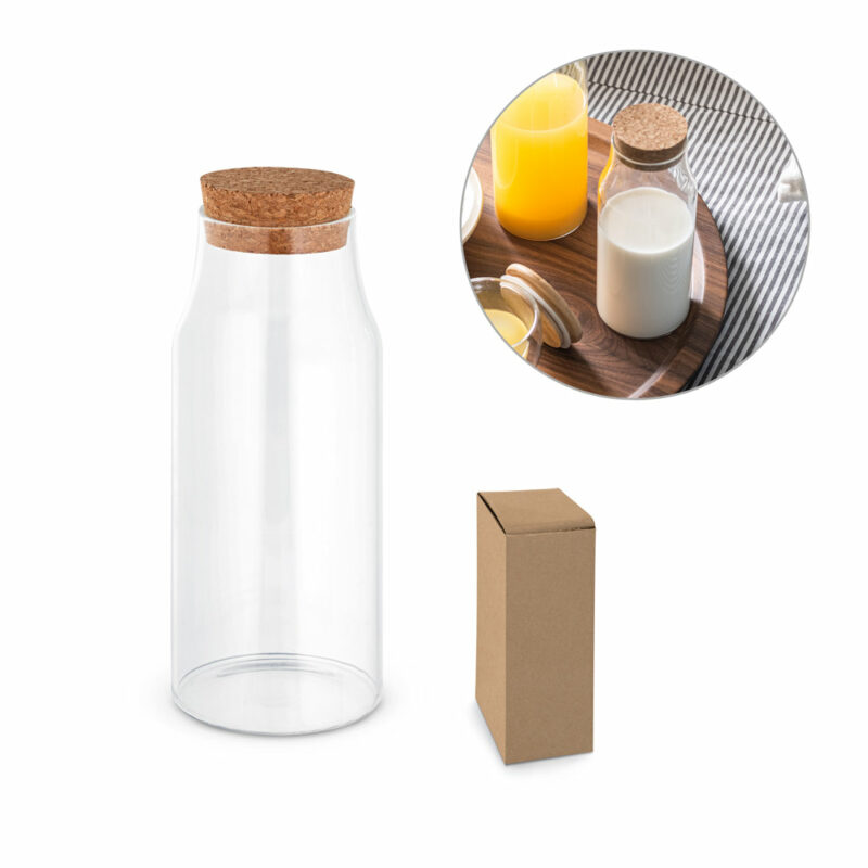 Bottiglia in vetro con tappo in sughero da 800 mL