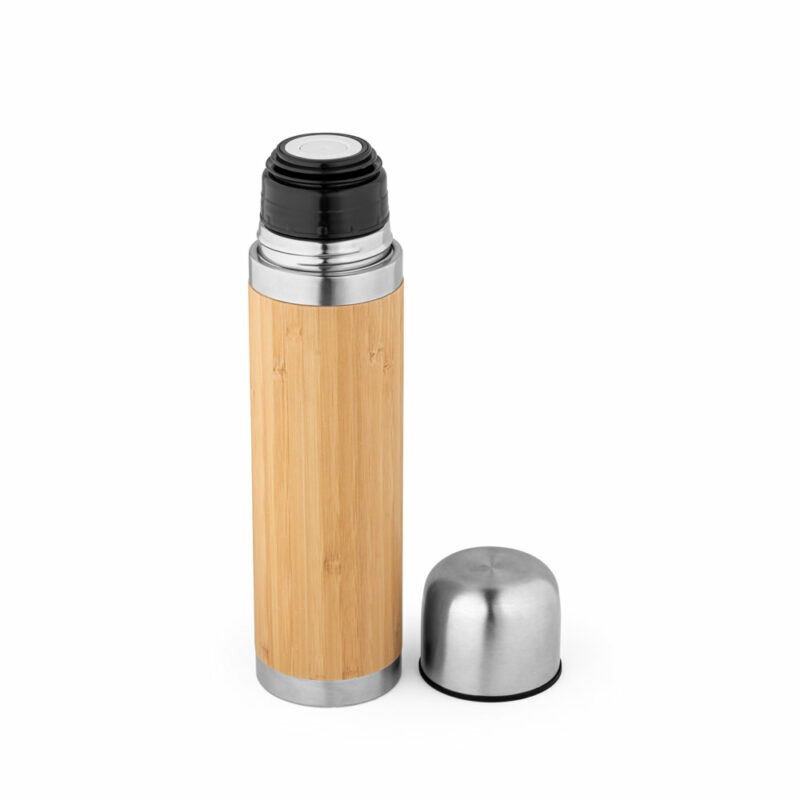 Borraccia termica in bambù e acciaio inox 450 mL - immagine 2