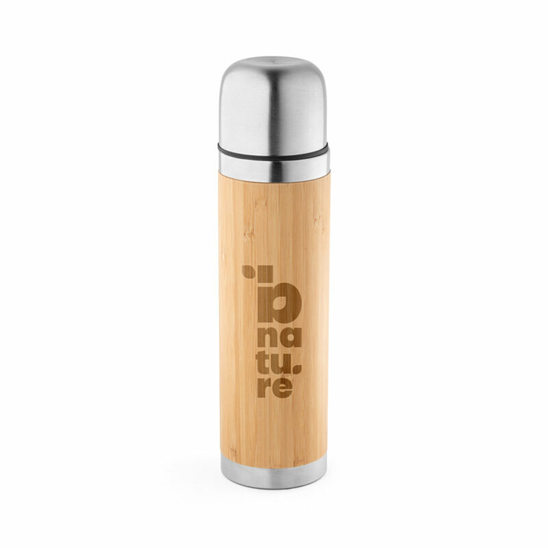 Borraccia termica in bambù e acciaio inox 450 mL - immagine 3