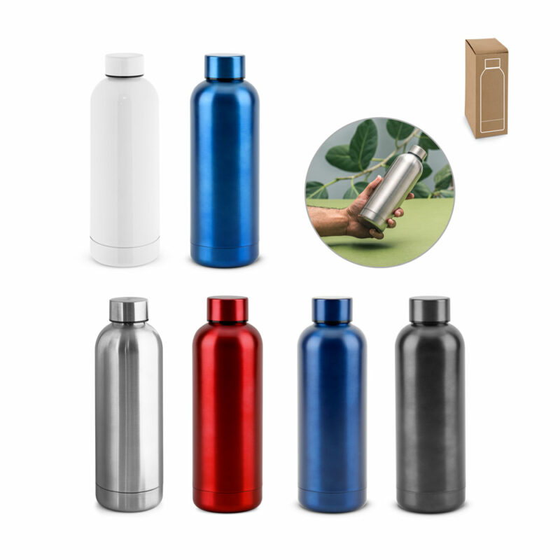 Borraccia in acciaio inox riciclato al 90% 550 mL