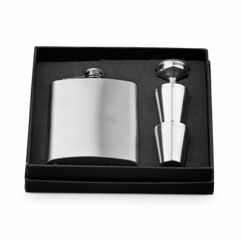 Set bottiglia e bicchieri in acciaio inox 200 mL - immagine 2