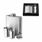Set bottiglia e bicchieri in acciaio inox 200 mL - immagine 3