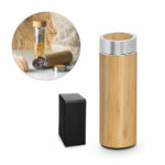 Borraccia termica in bambù e acciaio inox 430 mL