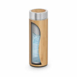 Borraccia termica in bambù e acciaio inox 430 mL - immagine 2
