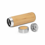 Borraccia termica in bambù e acciaio inox 430 mL - immagine 3