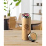 Borraccia termica in bambù e acciaio inox 430 mL - immagine 6