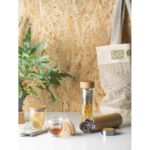 Borraccia termica in bambù e acciaio inox 430 mL - immagine 7