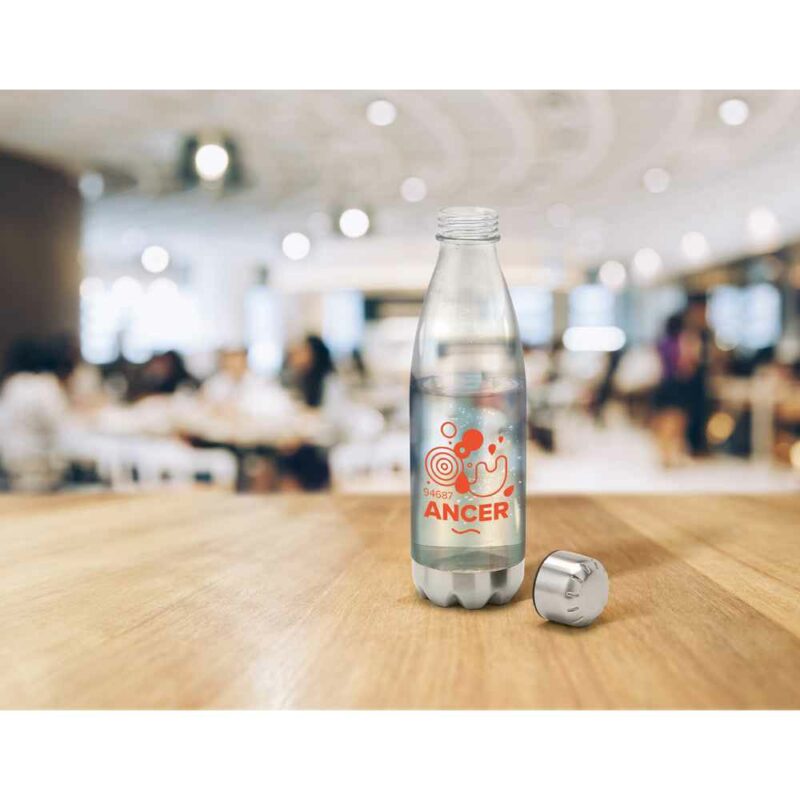 Borraccia sportiva in AS e acciaio inox 700 mL - immagine 4