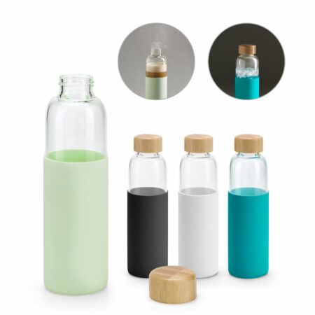 Borraccia in vetro borosilicato e bambù 600 mL