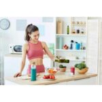 Borraccia in vetro borosilicato e bambù 600 mL - immagine 6