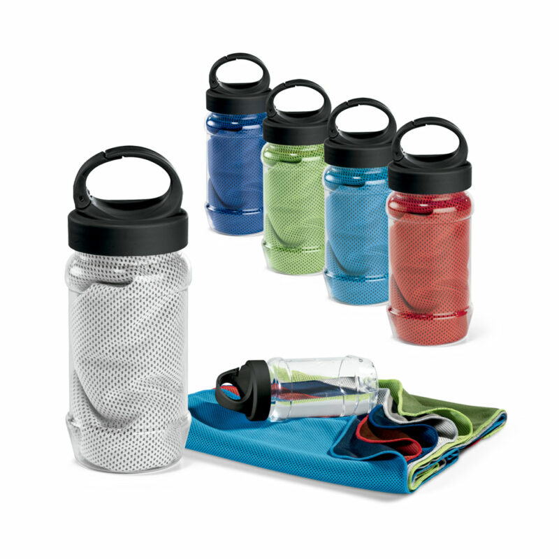 Set di borraccia e asciugamano sportivo