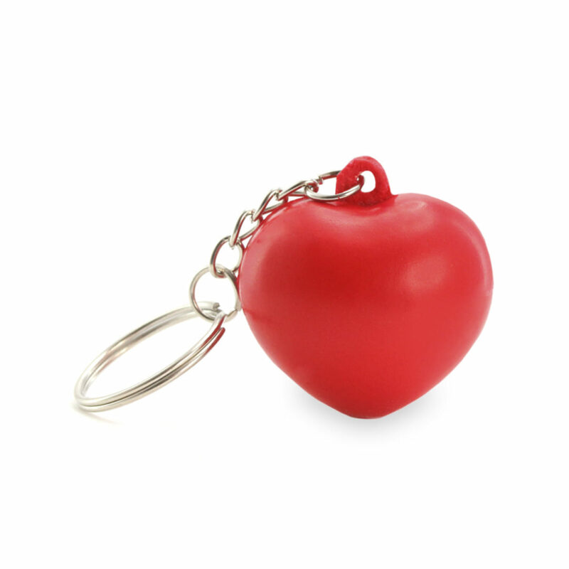 Portachiavi con cuore antistress
